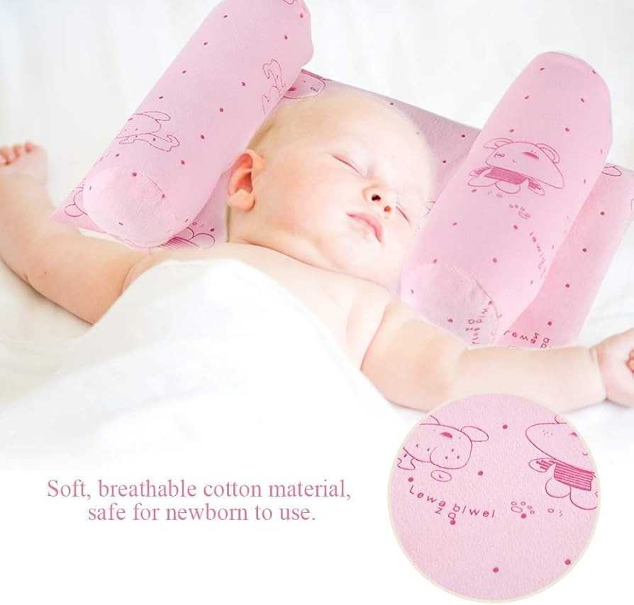 Baby Head Shaping Pillow – Adjustable Memory Foam Pillow for Flat Head Prevention